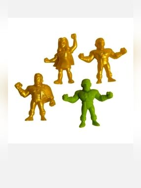 4 Wendy's Kids Meal Series 2 DC Comics 2025 Super Hero Green Gold Figures